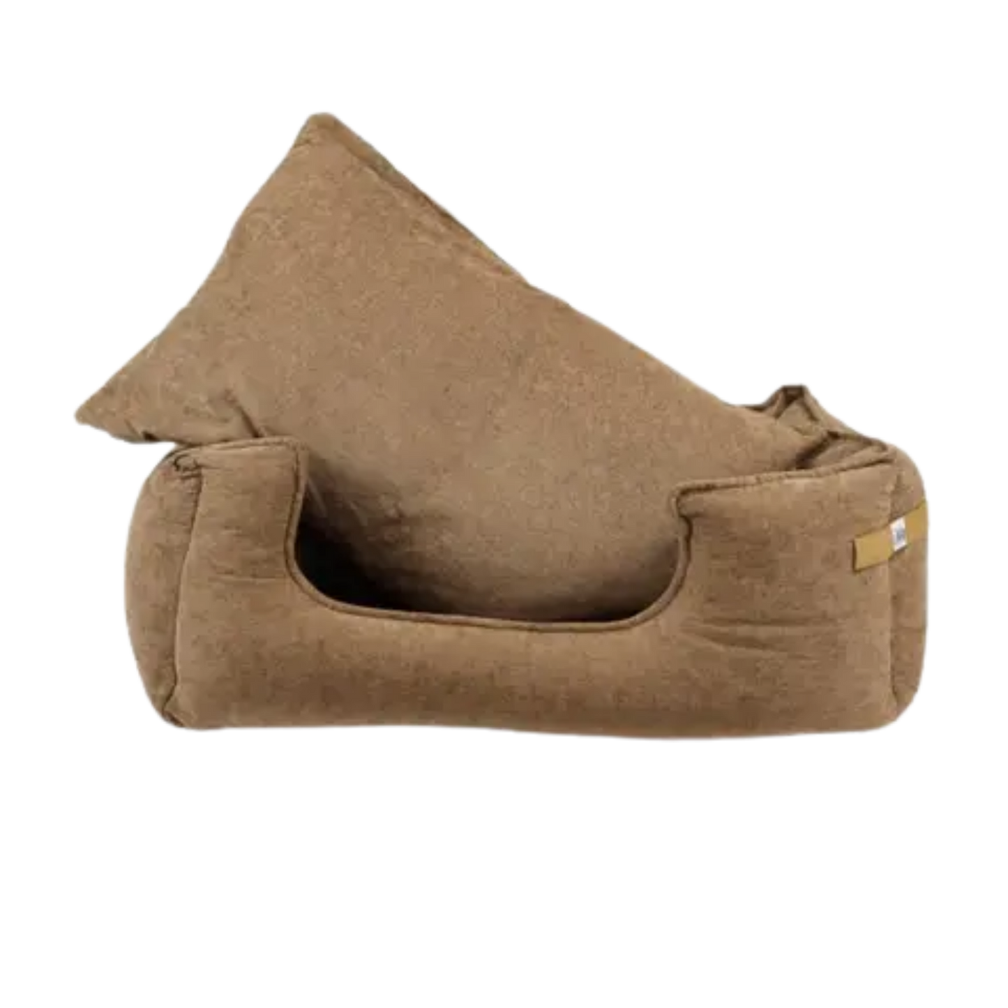ZOOMALIN Panier rectangulaire antiderapant velours cotele sable 50x40x16cm