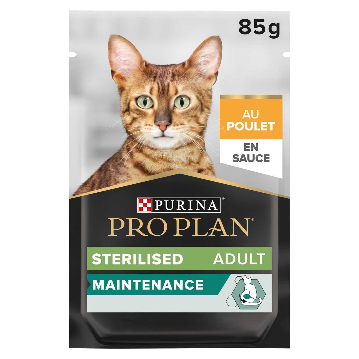 PRO PLAN Sterilised Adult Poulet en Sauce Pâtée pour Chat Stérilisé Sachet 85g