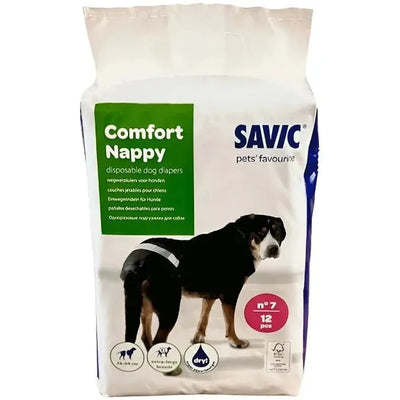SAVIC Comfort Nappy Taille 7 74-84cm Lot de 6x12 couches jetables