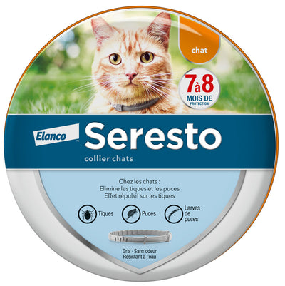 ELANCO Seresto Collier Antiparasitaire Chat Gris 1 collier