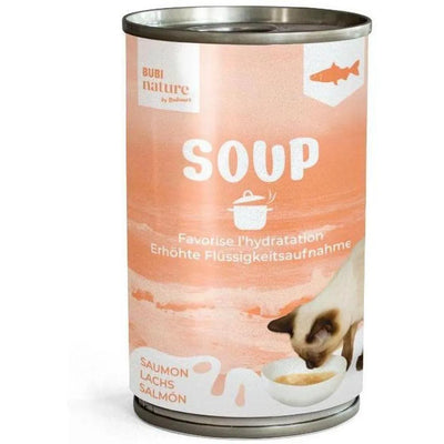 BoĂźte de soupe au saumon BUBI Nature pour chat â friandise hydratante haute teneur en poisson