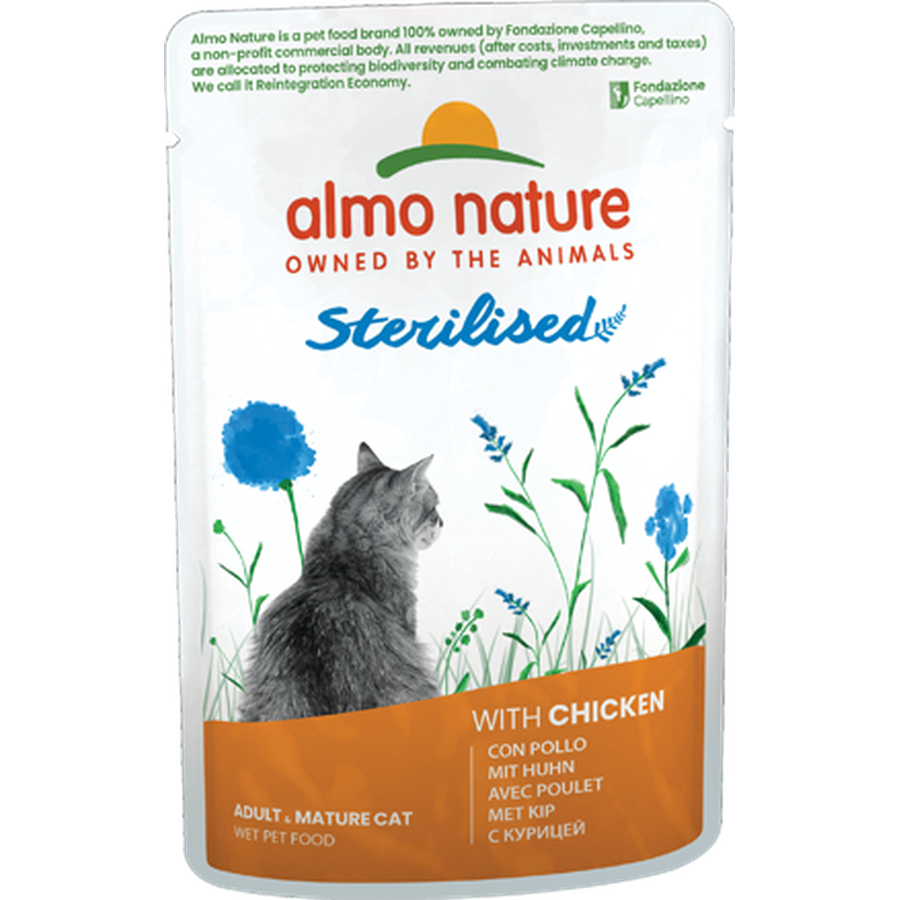 ALMO NATURE Holistic Fonctionnel Sterilised Poulet 70g