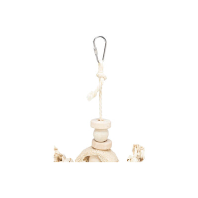 TRIXIE Jouet Naturel Feuille de Bananier Bois Luffa 42 cm pour Oiseaux
