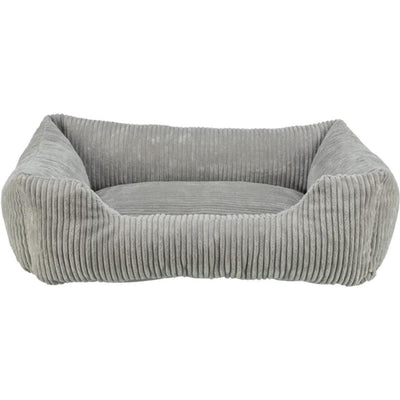 TRIXIE Couchage Jonna 70x50 cm Velours Côtelé Gris Fond Antidérapant