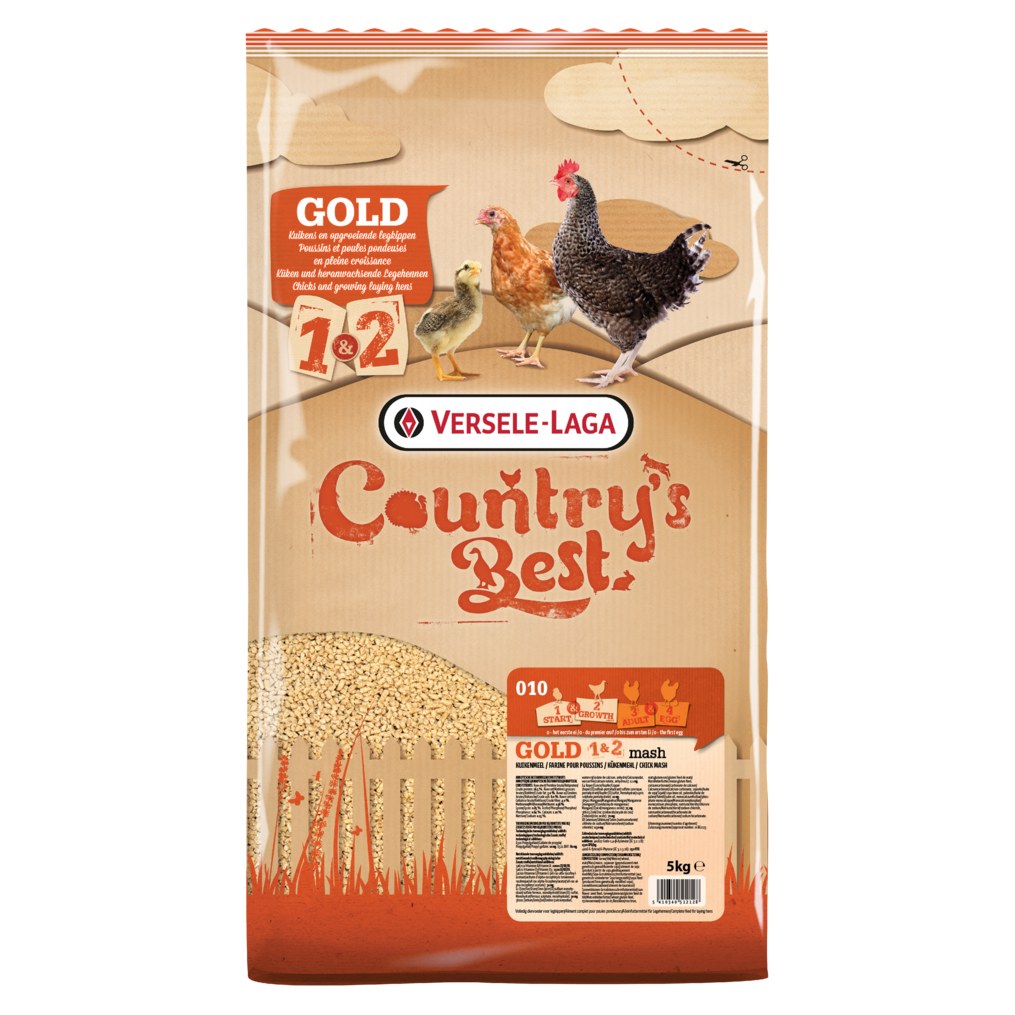 VERSELE LAGA Country's Best Gold 1&2 Mash Farine Poussins et Poulettes 5kg