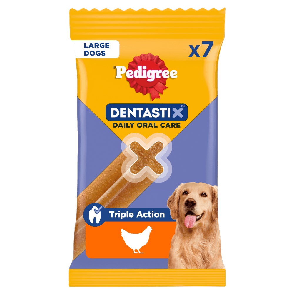 PEDIGREE DENTASTIX Bâtonnets Hygiène Bucco-Dentaire pour Grand Chien x56 (56 x 38,6 g)