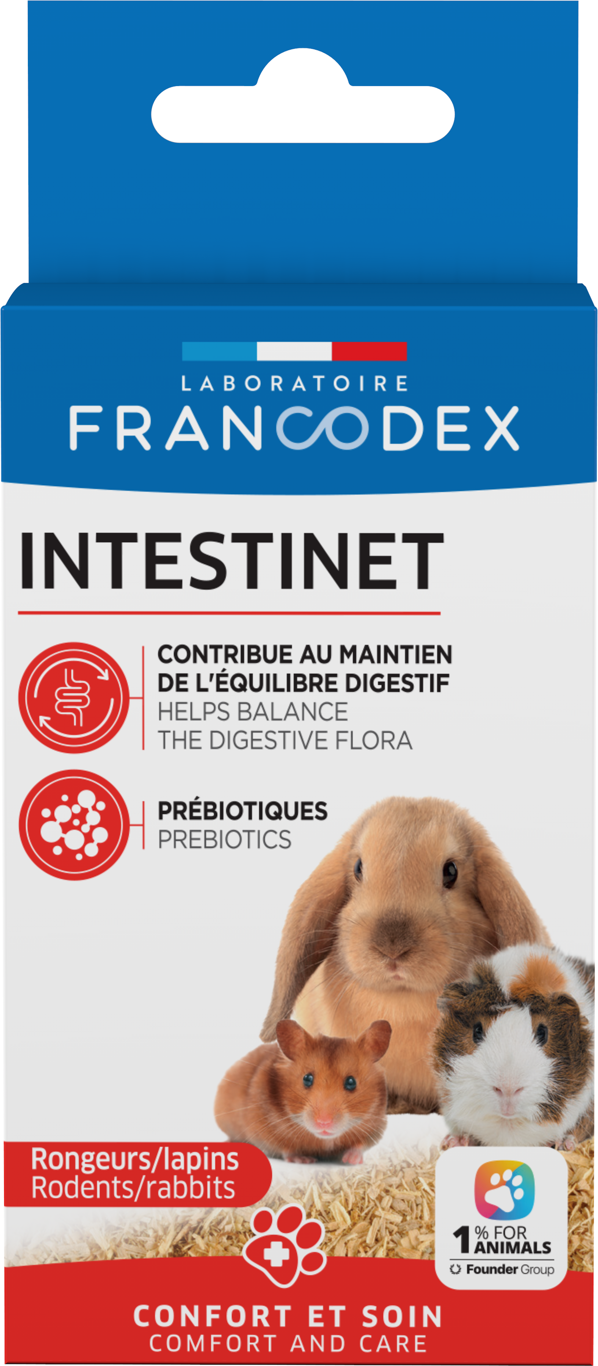 FRANCODEX Intestinet Complément Alimentaire Santé Digestive Rongeurs et Lapins 10g