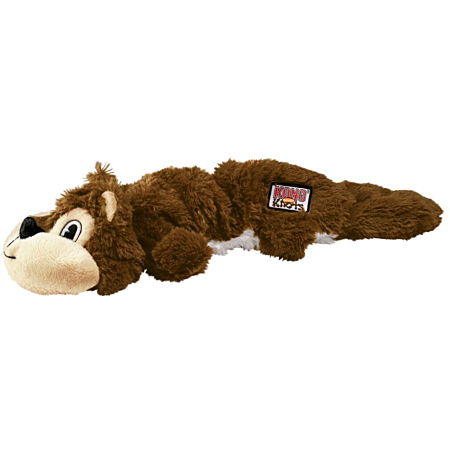 KONG – Jouet peluche Scrunch Knots écureuil pour chien