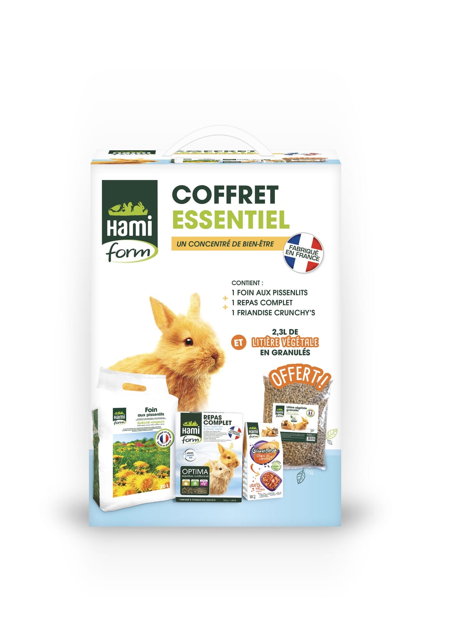 HAMIFORM Coffret Essentiel Lapin Kit complet d'accueil pour lapin toy et jeune lapin
