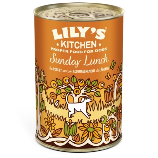 LILY'S KITCHEN Sunday Lunch Poulet et Légumes Terrine Adulte Chien 400g