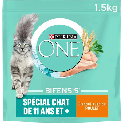 Spécial Chat de 11 ans Poulet et Céréales Complètes 1,5 Kg