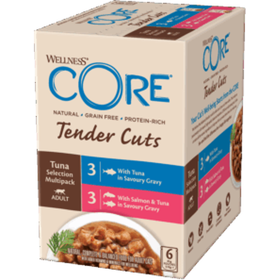 WELLNESS CORE Signature Selects Nourriture humide pour chat Poulet et Dinde 79g