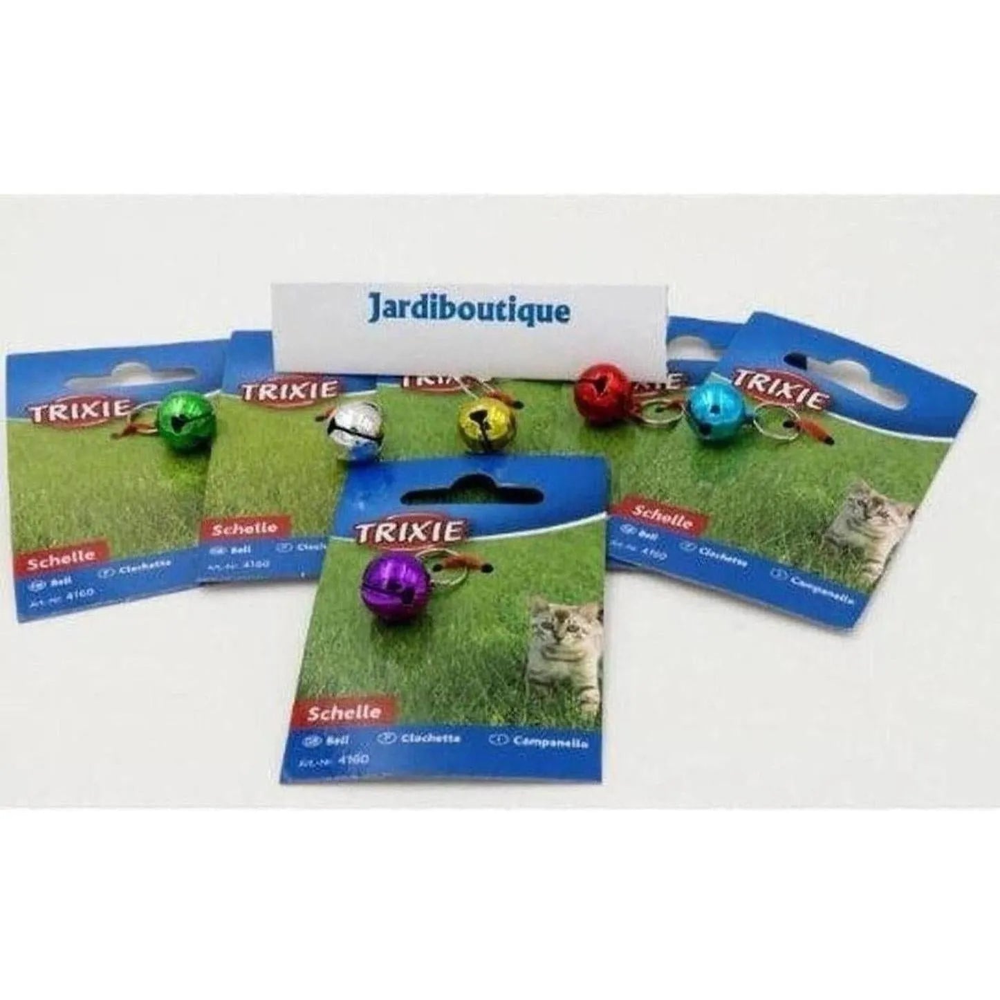 TRIXIE Clochette en métal pour chat avec anneau de fixation Coloris assortis