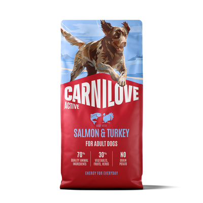 Carnilove Active croquettes pour chien adulte saumon et dinde