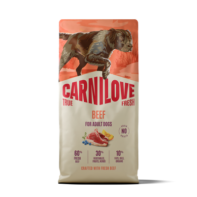 Carnilove True Fresh croquettes pour chien adulte au bœuf frais