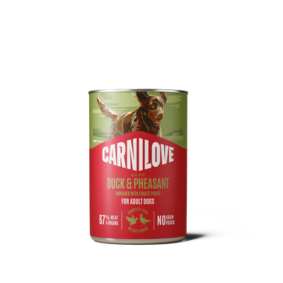 Carnilove boîte de pâtée pour chien adulte canard et faisan 400 g