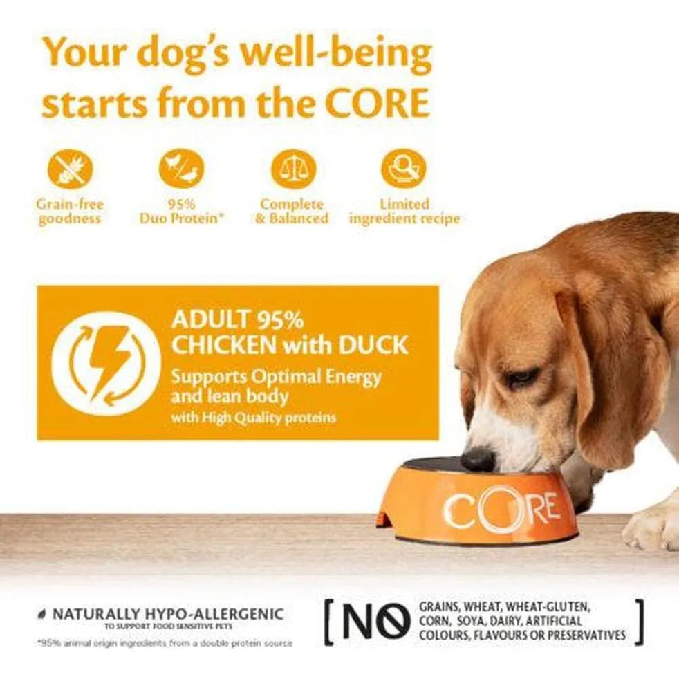 WELLNESS CORE 95% Poulet et Canard 400g