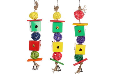 FLAMINGO Papyr Cube Jouet pour Perruche Petit Multicolore 24cm