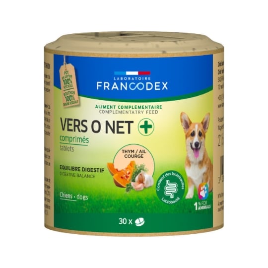 ZOOMALIN Vers O Net 30 Comprimés pour Chiot et Chien