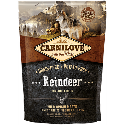 CARNILOVE Adult Renne Croquettes pour Chien Adulte Sans Céréales 12kg