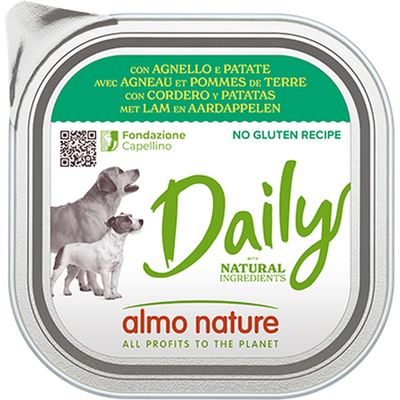 ALMO NATURE Daily No Gluten Agneau & Pommes de Terre Barquette 100g