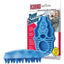 KONG ZoomGroom Brosse de Massage pour Chien et Chat Poils Courts Bleu