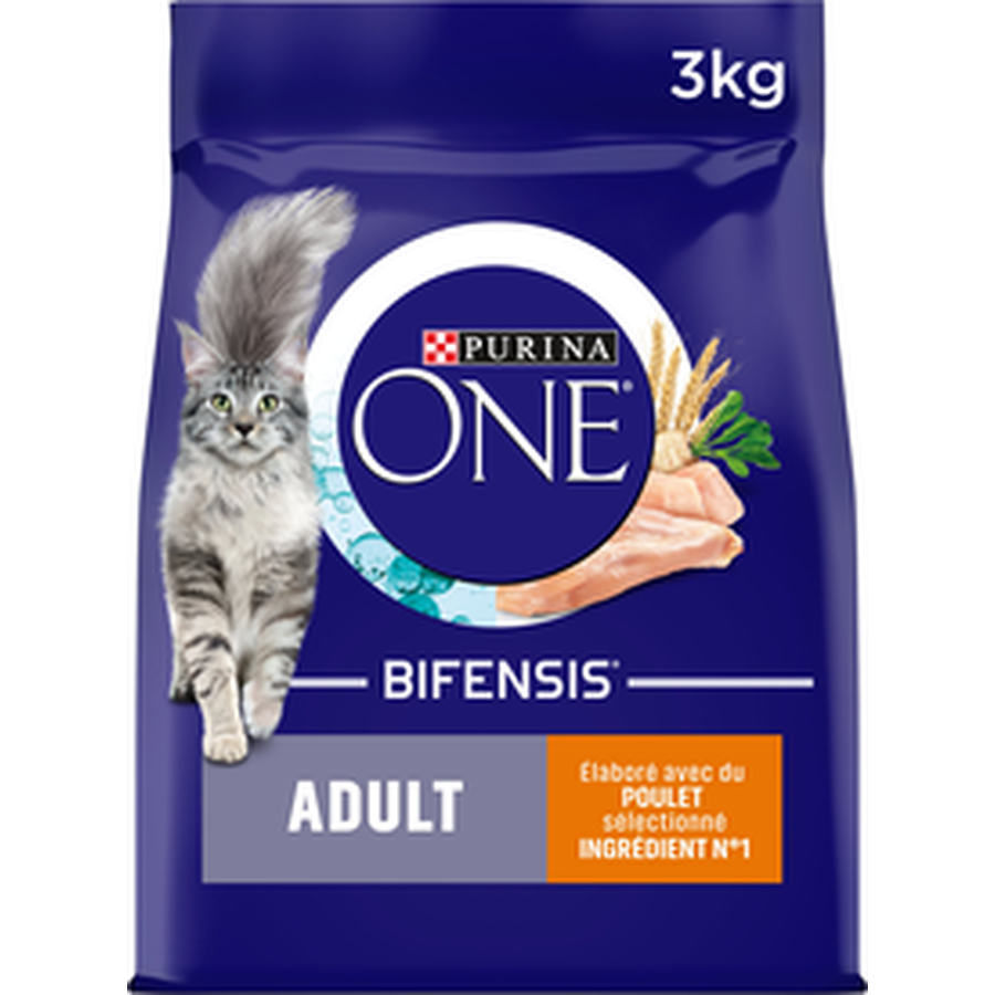 PURINA ONE Adulte Poulet et Céréales Complètes Croquettes pour Chat 1,5kg