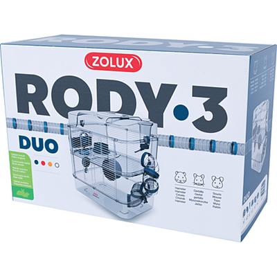 ZOLUX Cage rongeurs RODY 3 DUO Bleu