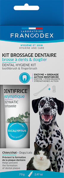 ZOOMALIN Kit Brossage Dentaire Chien et Chat 70g