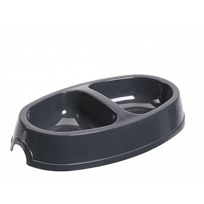 ZOOMALIN Gamelle double grand modèle 2x12cm Inox Chien