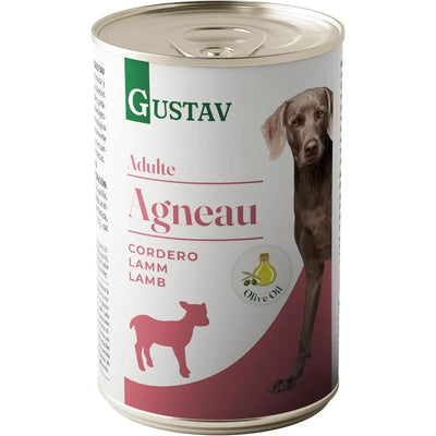 GUSTAV Pâtée Chien Adulte Agneau 400g