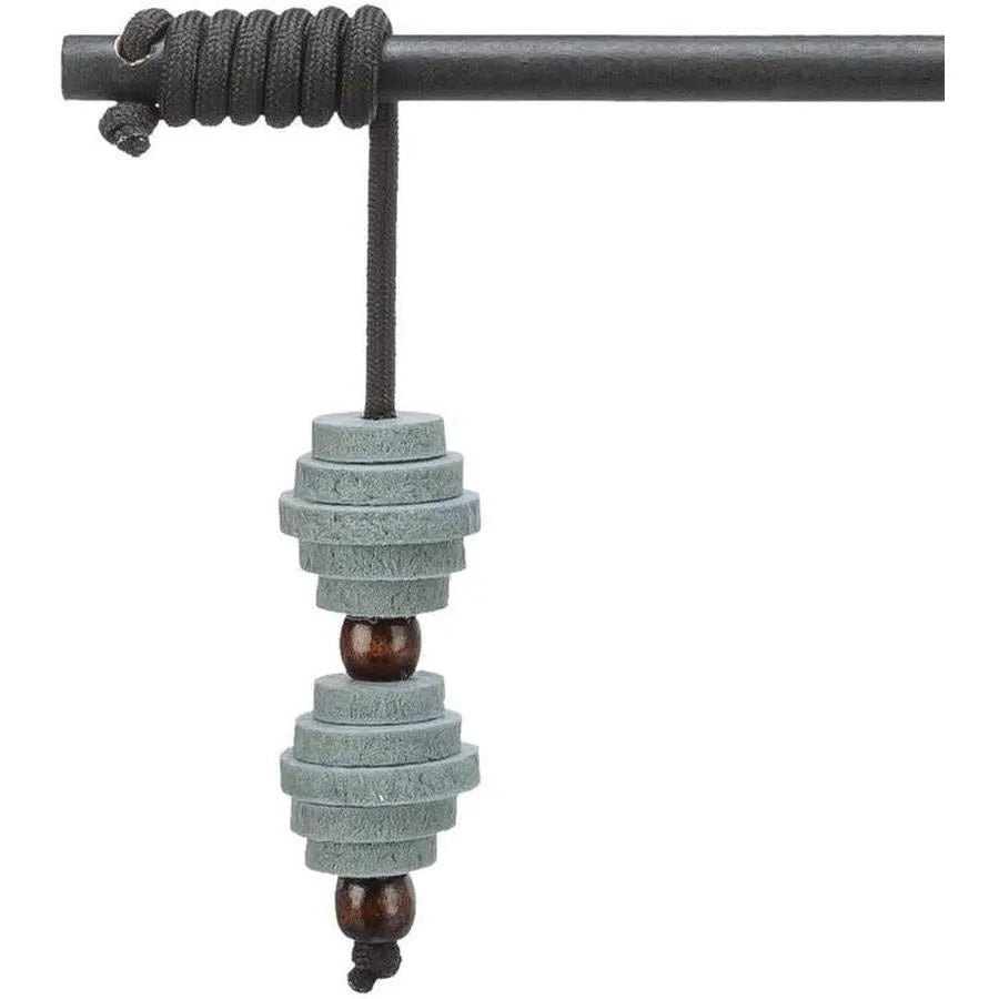 TRIXIE Canne à pêche avec balles CityStyle pour chat 40 cm Bois et Feutre Gris