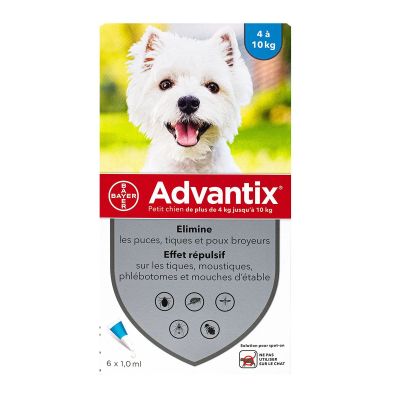 BAYER Advantix Pipettes Antiparasitaires Chien 25-40 kg 4x4 ml