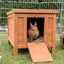 TRIXIE Clapier Natura Habitat pour Rongeurs XL avec Cour Extérieure 135x115x112 cm Brun