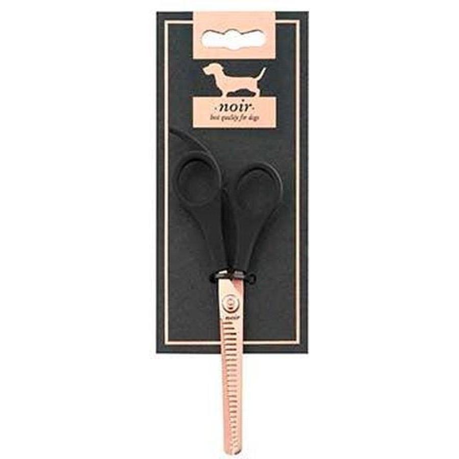 ZOOMALIN Noir Double Thinning Scissors 17x5.5cm Ciseaux Effilants Doubles Toilettage Animaux