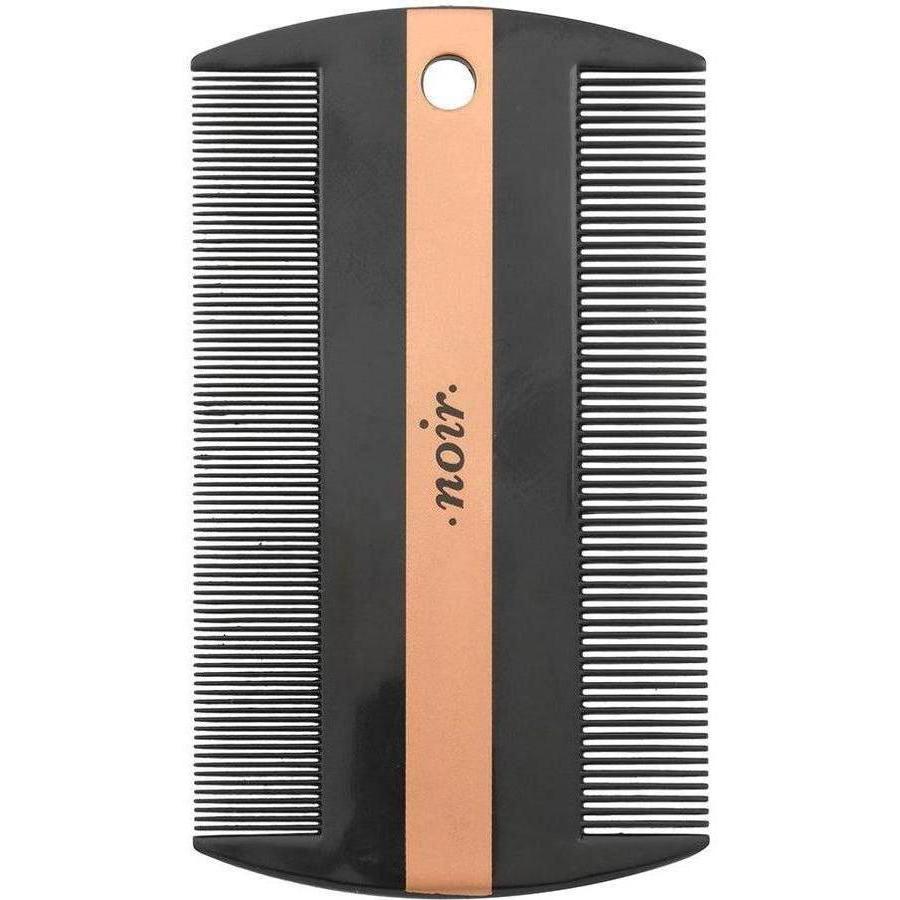 ZOOMALIN Peigne Anti-Puces Double Face pour Chiens et Chats 9x5,1cm Noir