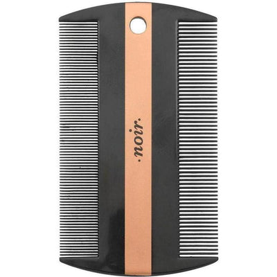 ZOOMALIN Peigne Anti-Puces Double Face pour Chiens et Chats 9x5,1cm Noir