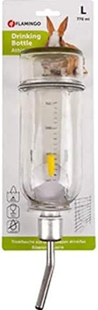 FLAMINGO Athina Gourde en verre pour rongeurs 770ml