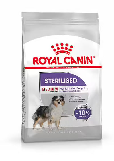 ROYAL CANIN Medium Sterilised Croquettes pour chiens stérilisés adultes races moyennes 12kg