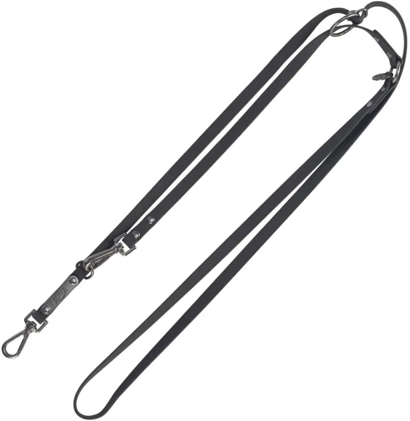 TRIXIE Laisse réglable CityStyle PVC M–L 2,00 m x 20 mm Noir