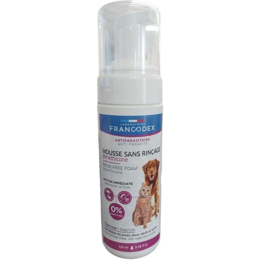 FRANCODEX Mousse Sans Rinçage au Dimethicone Chat 150ml