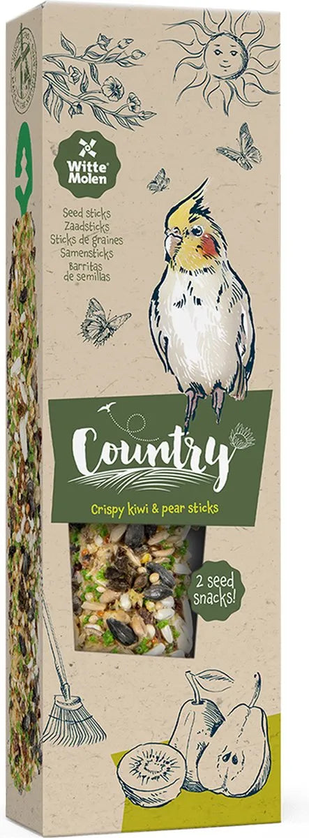 COUNTRY Country Sticks grande perruche Kiwi & Poire 2x70g