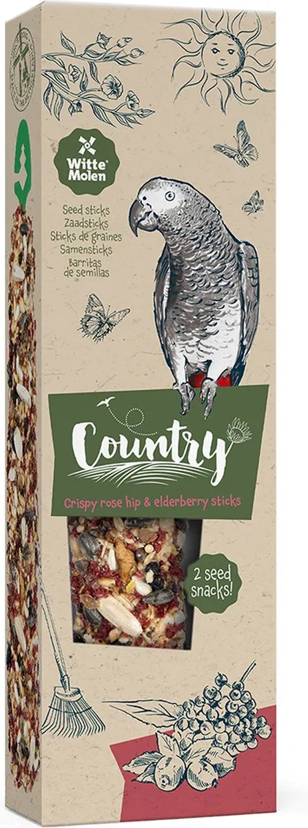 COUNTRY Sticks perroquet églantier & sureau 2x70g