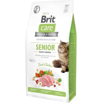 BRIT CARE Cat Grain-Free Senior and Weight Control Poulet Frais 2kg