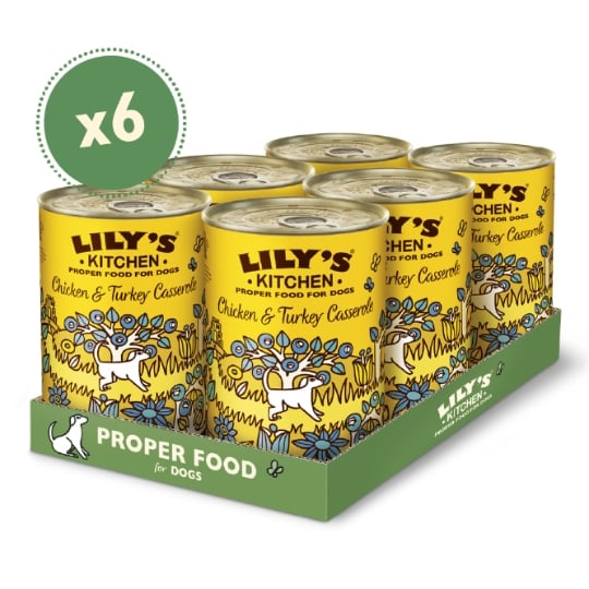 LILY'S KITCHEN Adulte Terrine Chicken Casserole Poulet Dinde et Légumes 150g