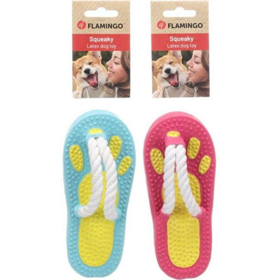 FLAMINGO Squeaky Latex Dog Toys Jouet à Sifflet en Latex Flamant Rose 34cm