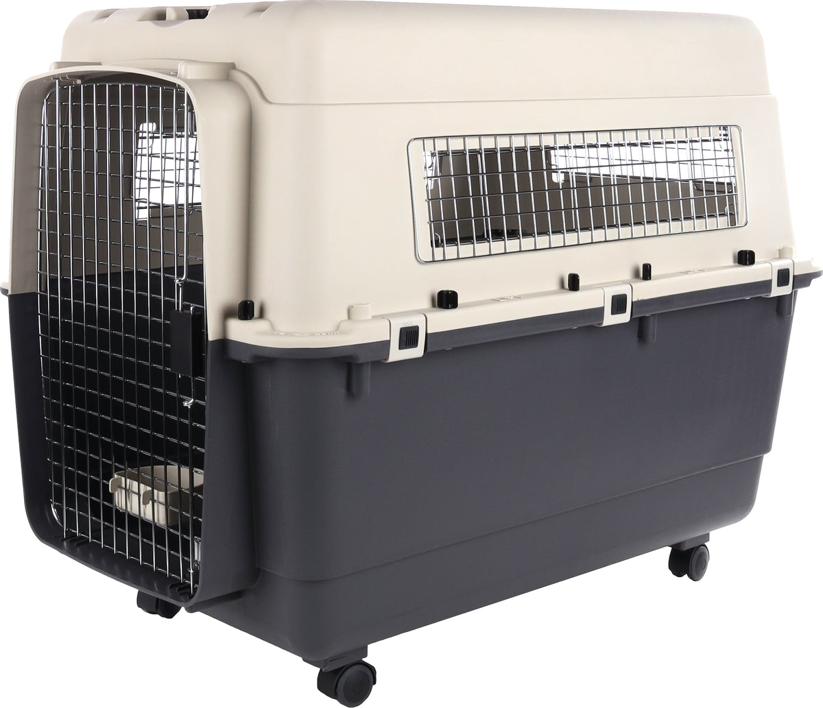 FLAMINGO Cage de transport Nomad gris foncé XXL 70 x 100 x 69,5 cm