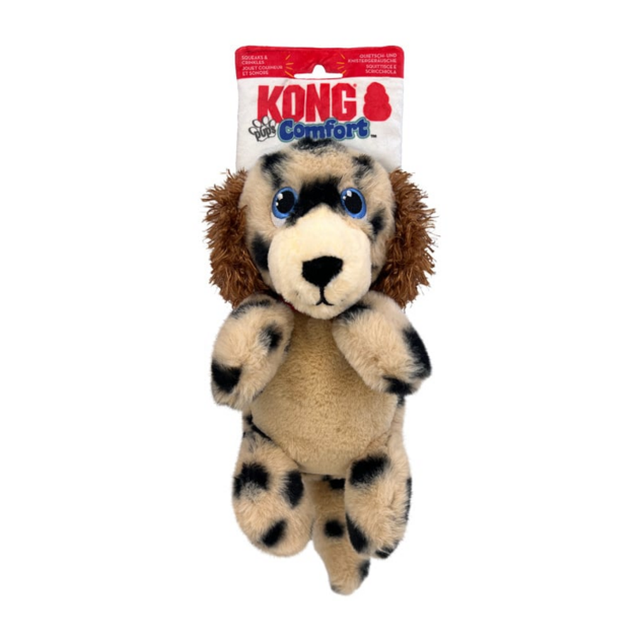 KONG Comfort Pups Spot M Peluche pour Chien Taille Moyenne 31 x 16.5 cm