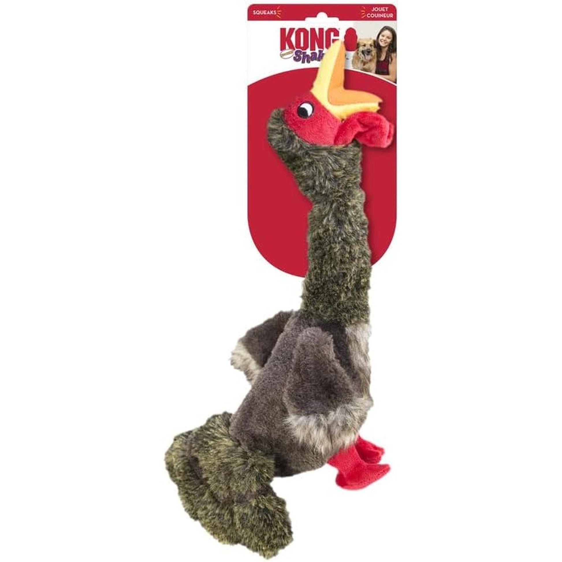 KONG Shakers Honkers Turquie Jouet Grand Chien L 41,9x24,8x19,1cm Couleurs mélangées
