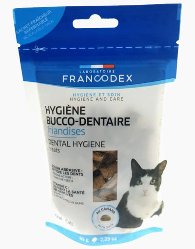 FRANCODEX Friandises Hygiène Bucco-Dentaire Chat 65g